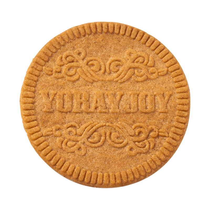 Biscuiți crocanți cu caramel rotunzi