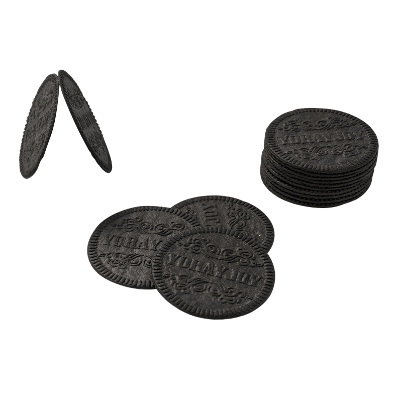 Biscuiți crocanți cu cacao rotunji Biscuiți crocanți cu cacao rotunji